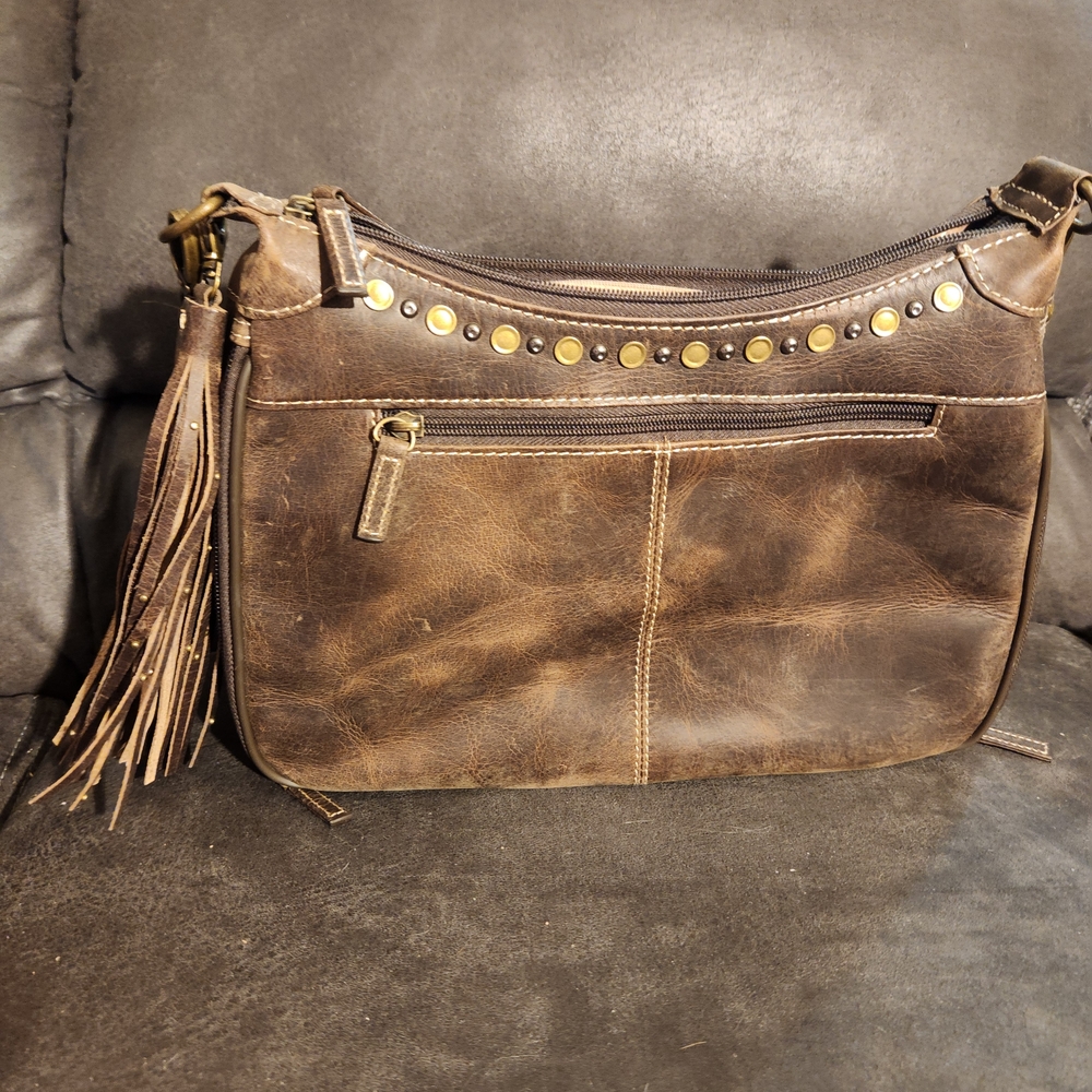Concealed Carry RFID Shoulder Bag W Tassel